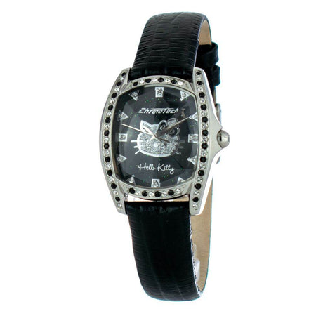 Chronotech Black Leather Watch - Hilstor