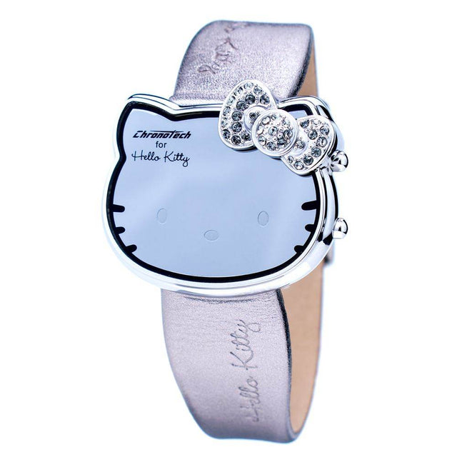 Chronotech Silver Leather Watch - Hilstor