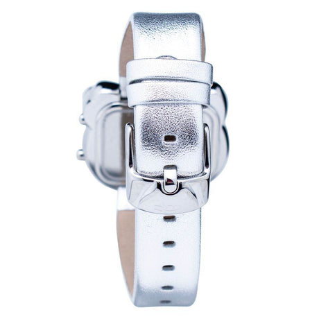 Chronotech Silver Leather Watch - Hilstor