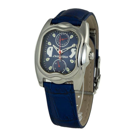 Chronotech Blue Leather Watch - Hilstor