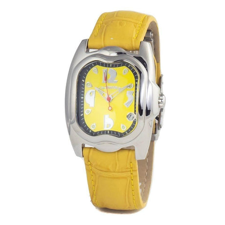 Chronotech Yellow Leather Watch - Hilstor