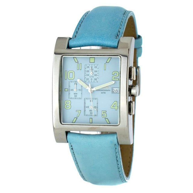 Chronotech Blue Leather Watch - Hilstor
