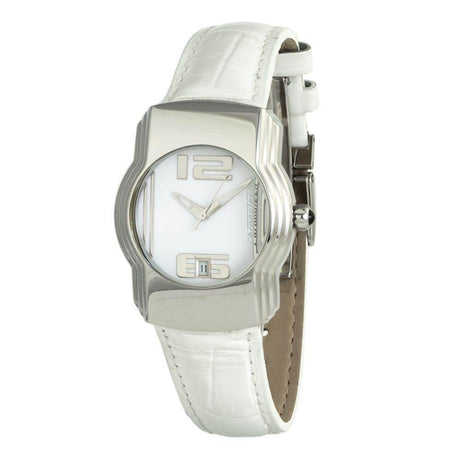 Chronotech White Leather Watch - Hilstor