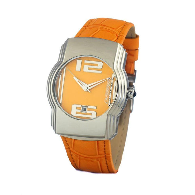 Chronotech Orange Leather Watch - Hilstor
