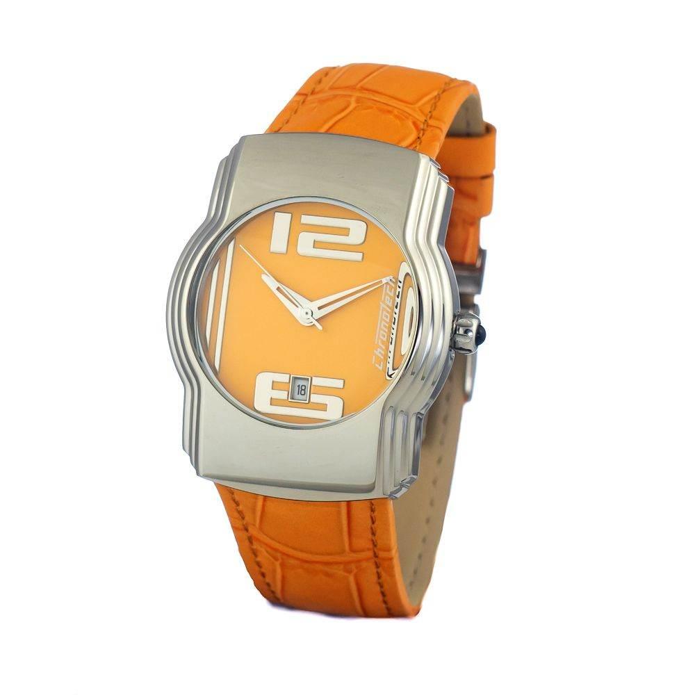 Chronotech Orange Leather Watch - Hilstor