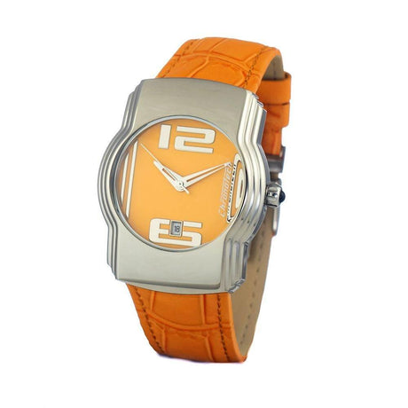 Chronotech Orange Leather Watch - Hilstor