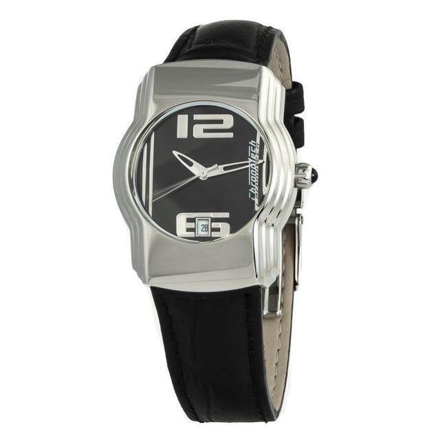Chronotech Black Leather Watch - Hilstor