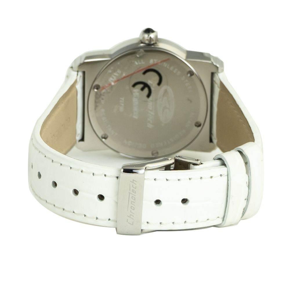 Chronotech White Leather Watch - Hilstor