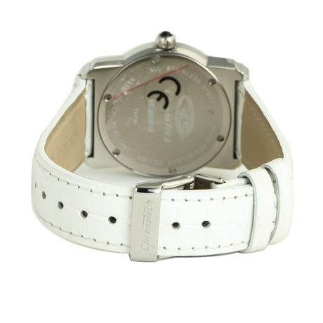 Chronotech White Leather Watch - Hilstor