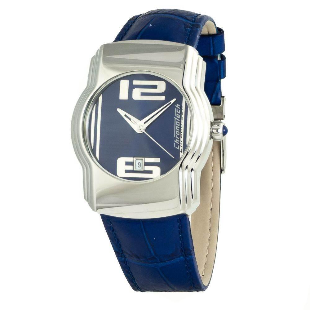 Chronotech Blue Leather Watch - Hilstor