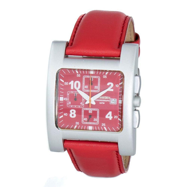 Chronotech Red Leather Watch - Hilstor