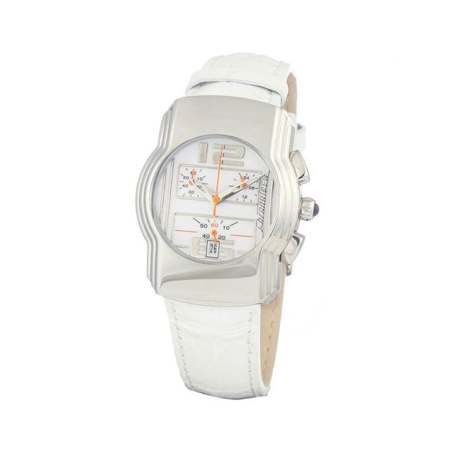 Chronotech White Leather Watch - Hilstor