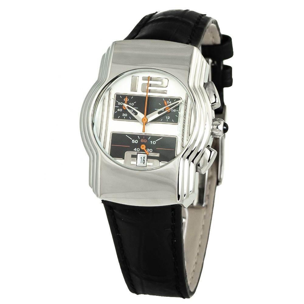 Chronotech Black Leather Watch - Hilstor