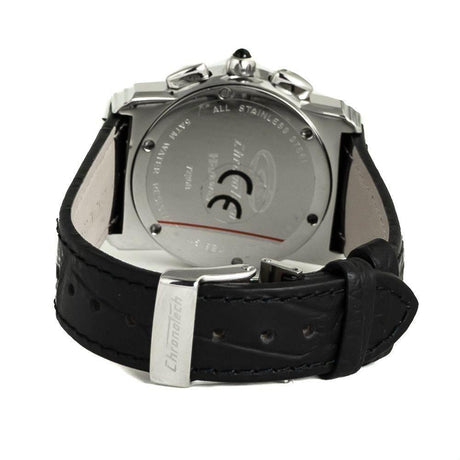 Chronotech Black Leather Watch - Hilstor
