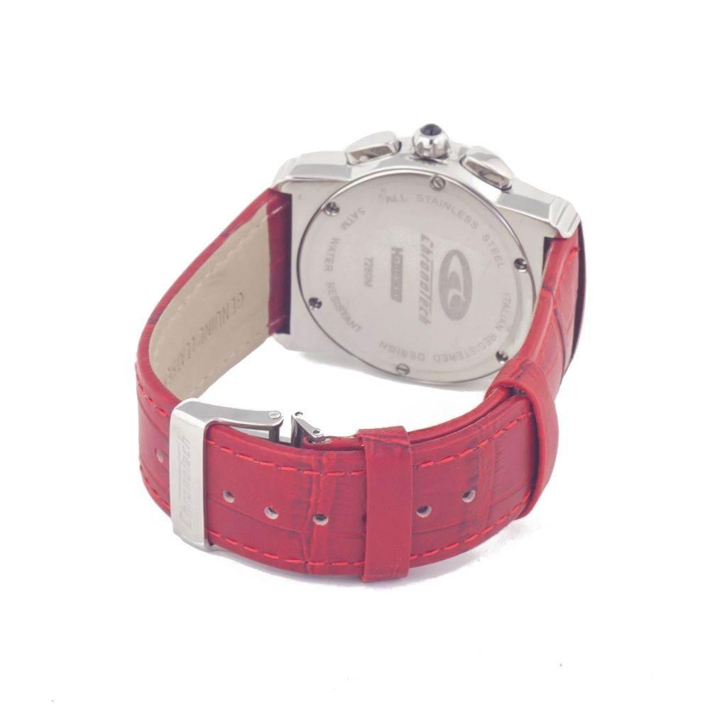 Chronotech Red Leather Watch - Hilstor