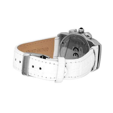 Chronotech White Leather Watch - Hilstor
