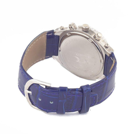 Chronotech Blue Leather Watch - Hilstor
