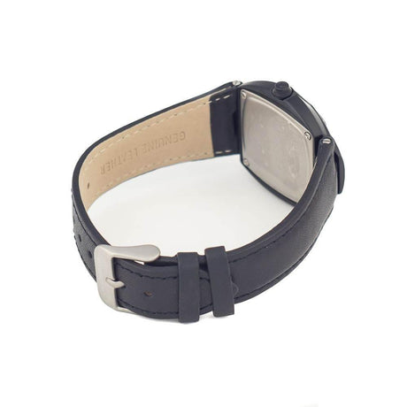 Chronotech Black Leather Watch - Hilstor