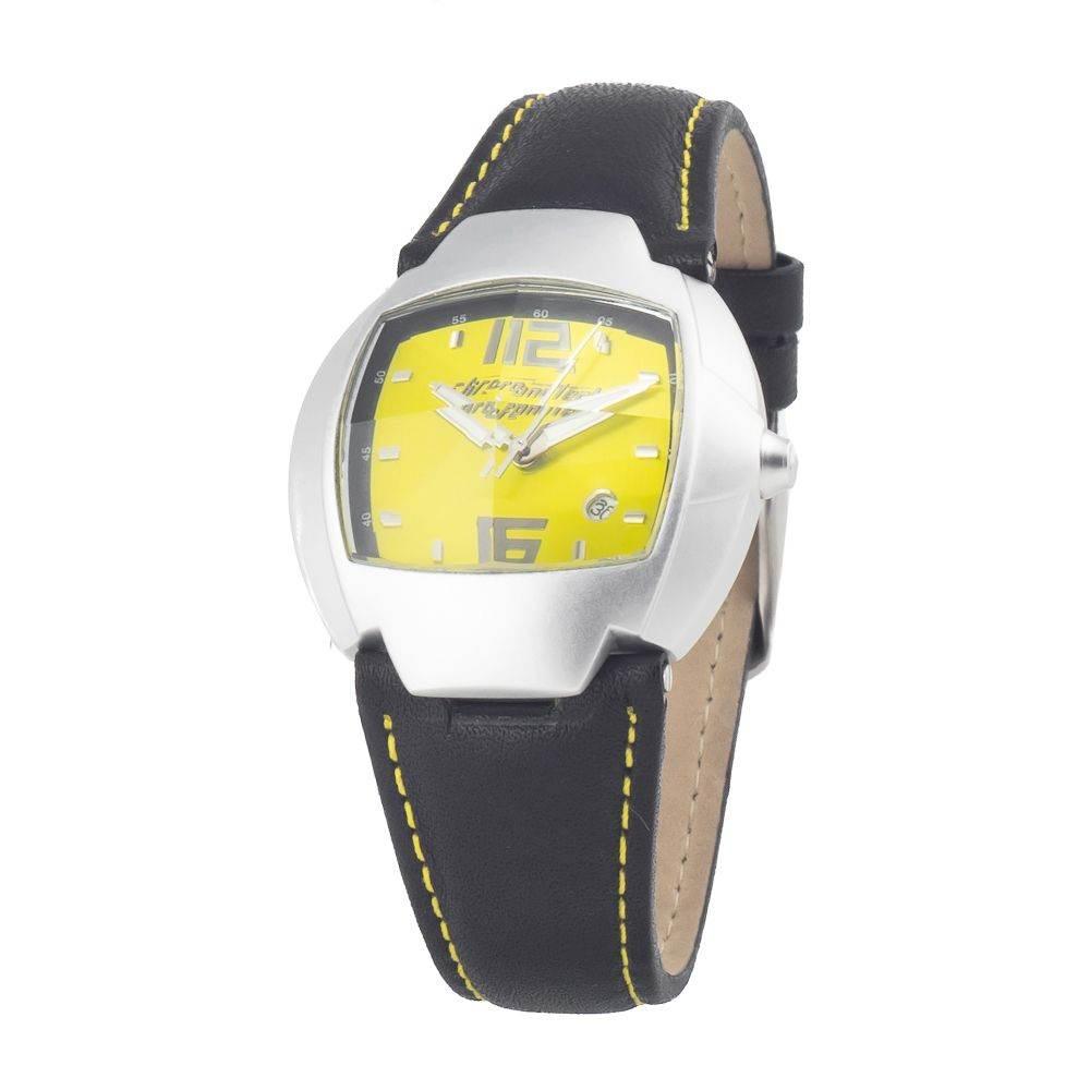 Chronotech Black Leather Watch - Hilstor