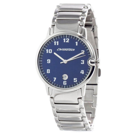 Chronotech Silver Stainless Steel Watch - Hilstor