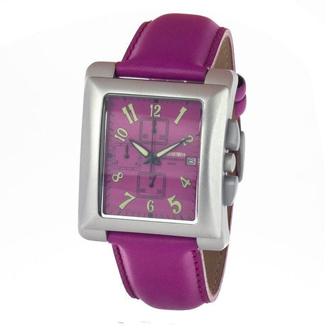 Chronotech Purple Leather Watch - Hilstor