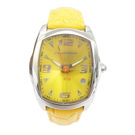 Chronotech Yellow Leather Watch - Hilstor