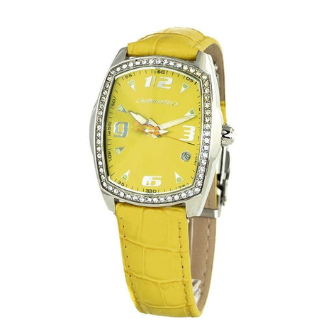 Chronotech Yellow Leather Watch - Hilstor