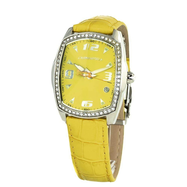 Chronotech Yellow Leather Watch - Hilstor