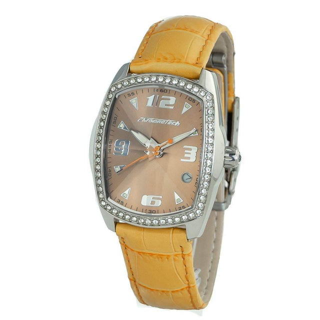 Chronotech Orange Leather Watch - Hilstor