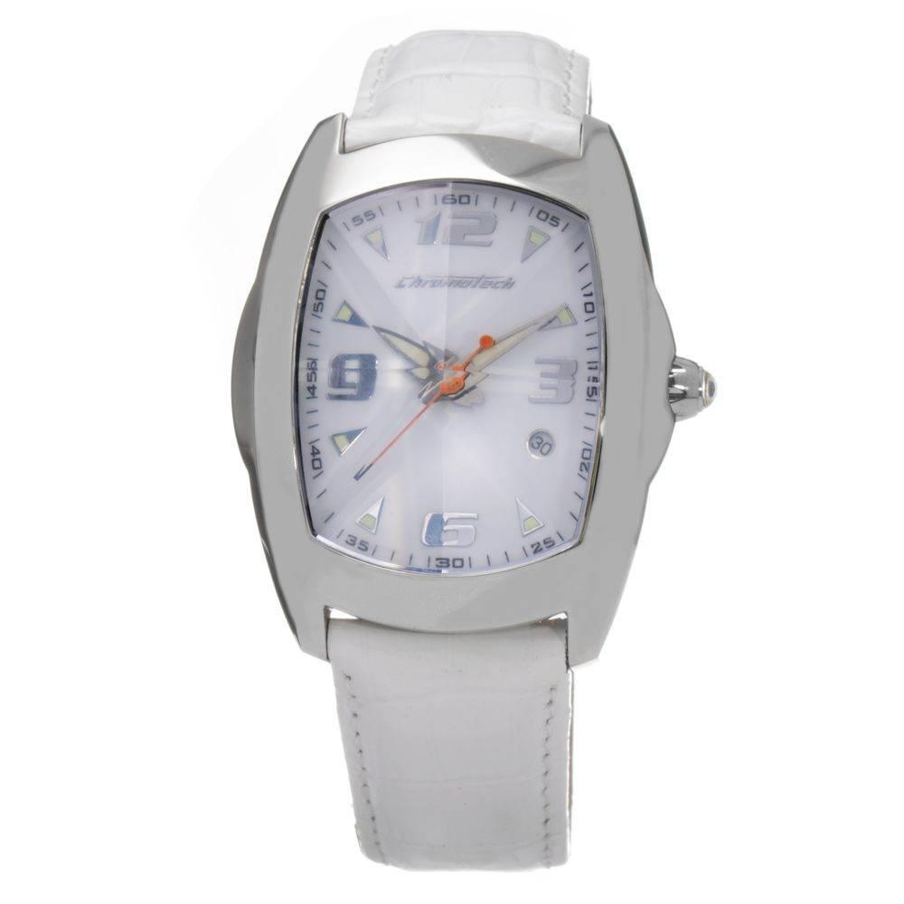 Chronotech White Leather Watch - Hilstor