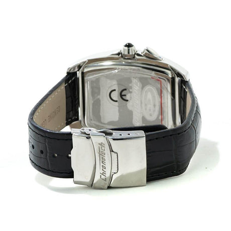 Chronotech Black Leather Watch - Hilstor