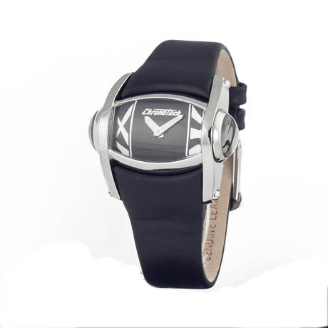 Chronotech Black Leather Watch - Hilstor