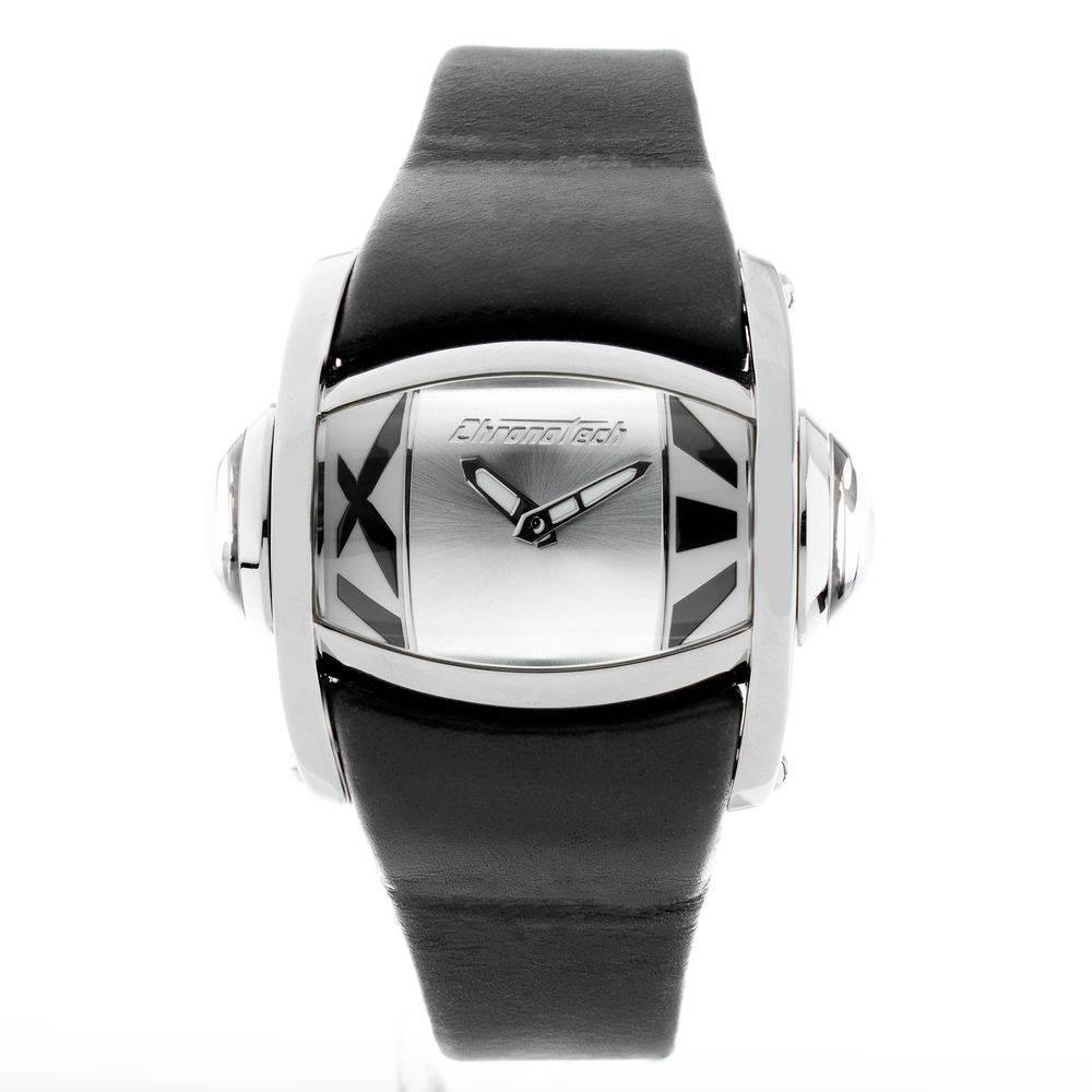 Chronotech Black Leather Watch - Hilstor