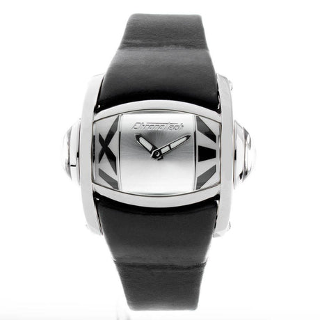 Chronotech Black Leather Watch - Hilstor
