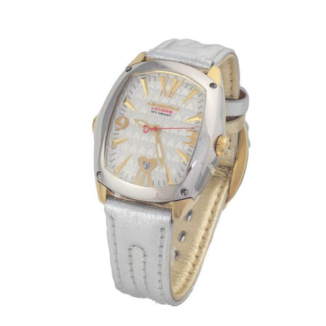 Chronotech Silver Leather Watch - Hilstor