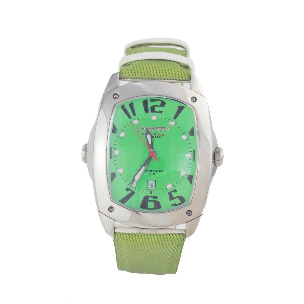 Chronotech Green Leather Watch - Hilstor