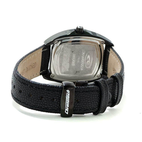 Chronotech Black Leather Watch - Hilstor