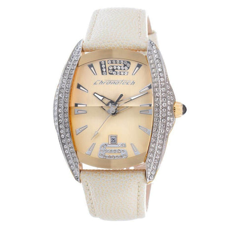 Chronotech Beige Leather Watch - Hilstor