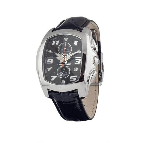 Chronotech Black Leather Watch - Hilstor
