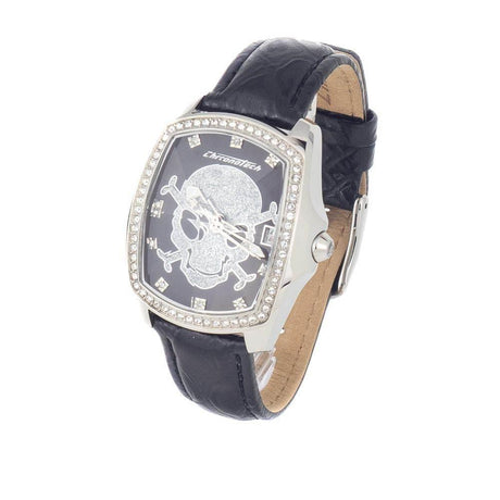 Chronotech Black Leather Watch - Hilstor