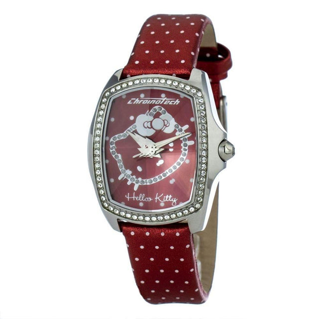 Chronotech Red Leather Watch - Hilstor