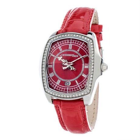 Chronotech Silver Leather Watch - Hilstor
