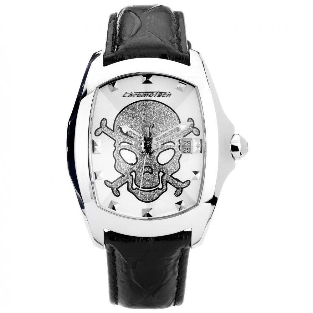 Chronotech Black Leather Watch - Hilstor