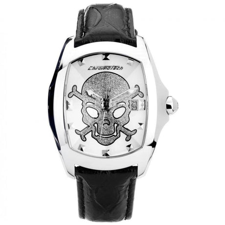 Chronotech Black Leather Watch - Hilstor
