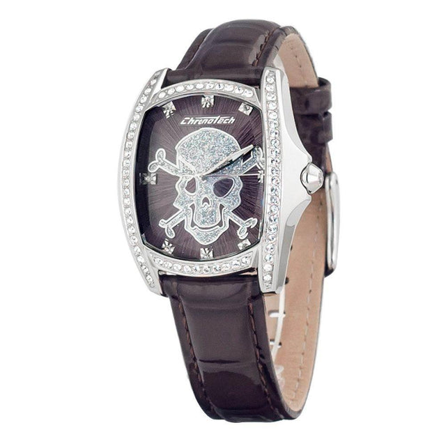Chronotech Black Leather Watch - Hilstor