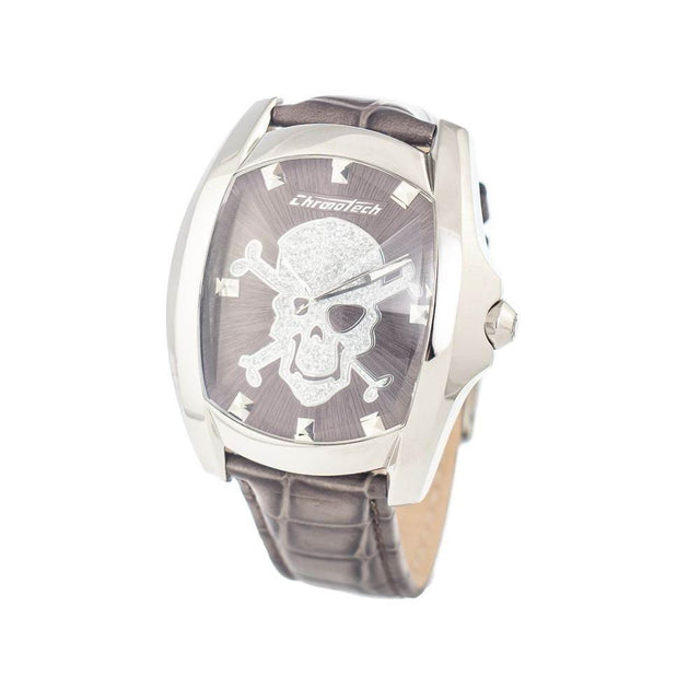 Chronotech Gray Leather Watch - Hilstor
