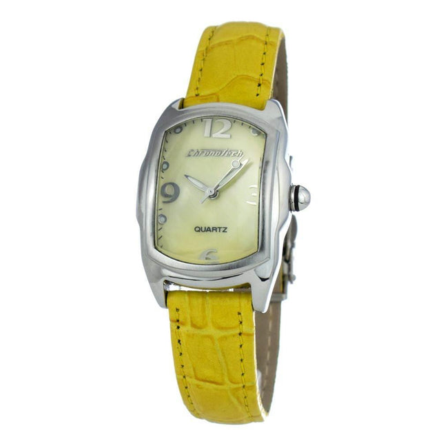Chronotech Yellow Leather Watch - Hilstor