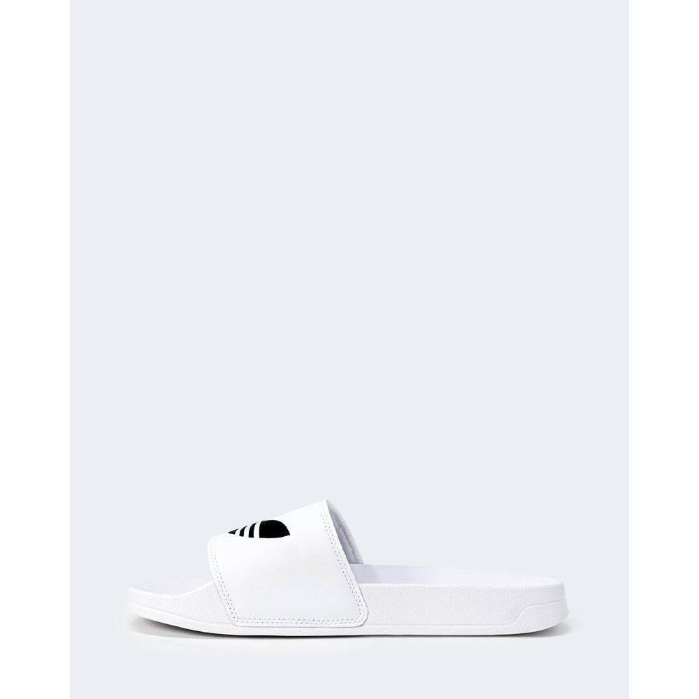 Adidas White Polyester Sandal - Hilstor