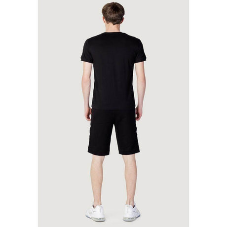 EA7 Emporio Armani Black Cotton Sweatsuit - Hilstor