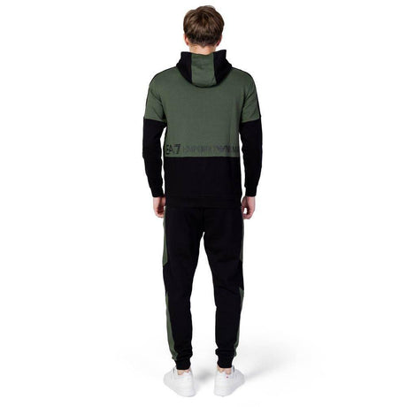 EA7 Emporio Armani Green Cotton Sweatsuit - Hilstor